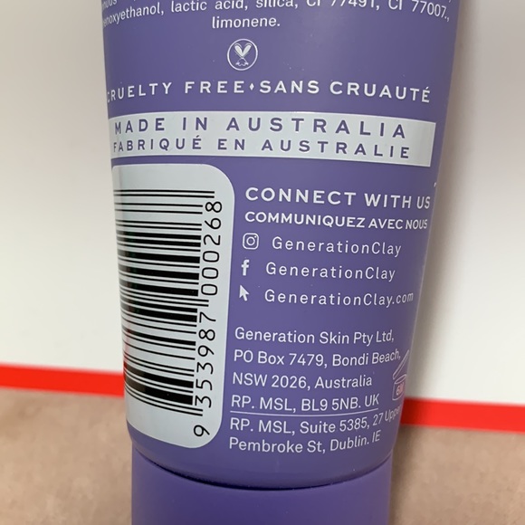 NWT (sealed) Generation Clay brightening purple clay face mask - Picture 4 of 6